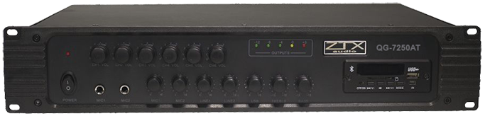 Микшер-Усилитель ZTX audio QG-7250AT