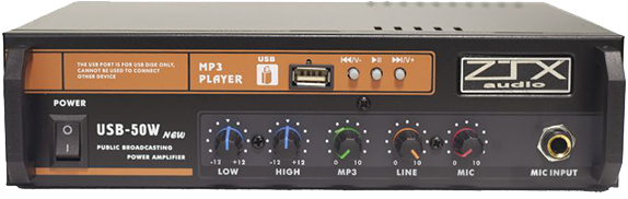Трансляционный усилитель ZTX audio USB-50W