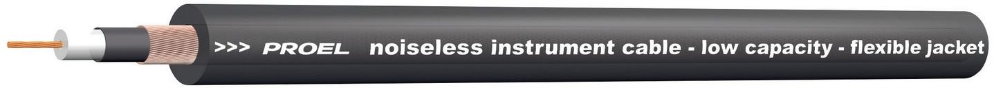 Инструментальный кабель - PROEL HPC110BK, 1 Х 0.25 мм², Чёрный