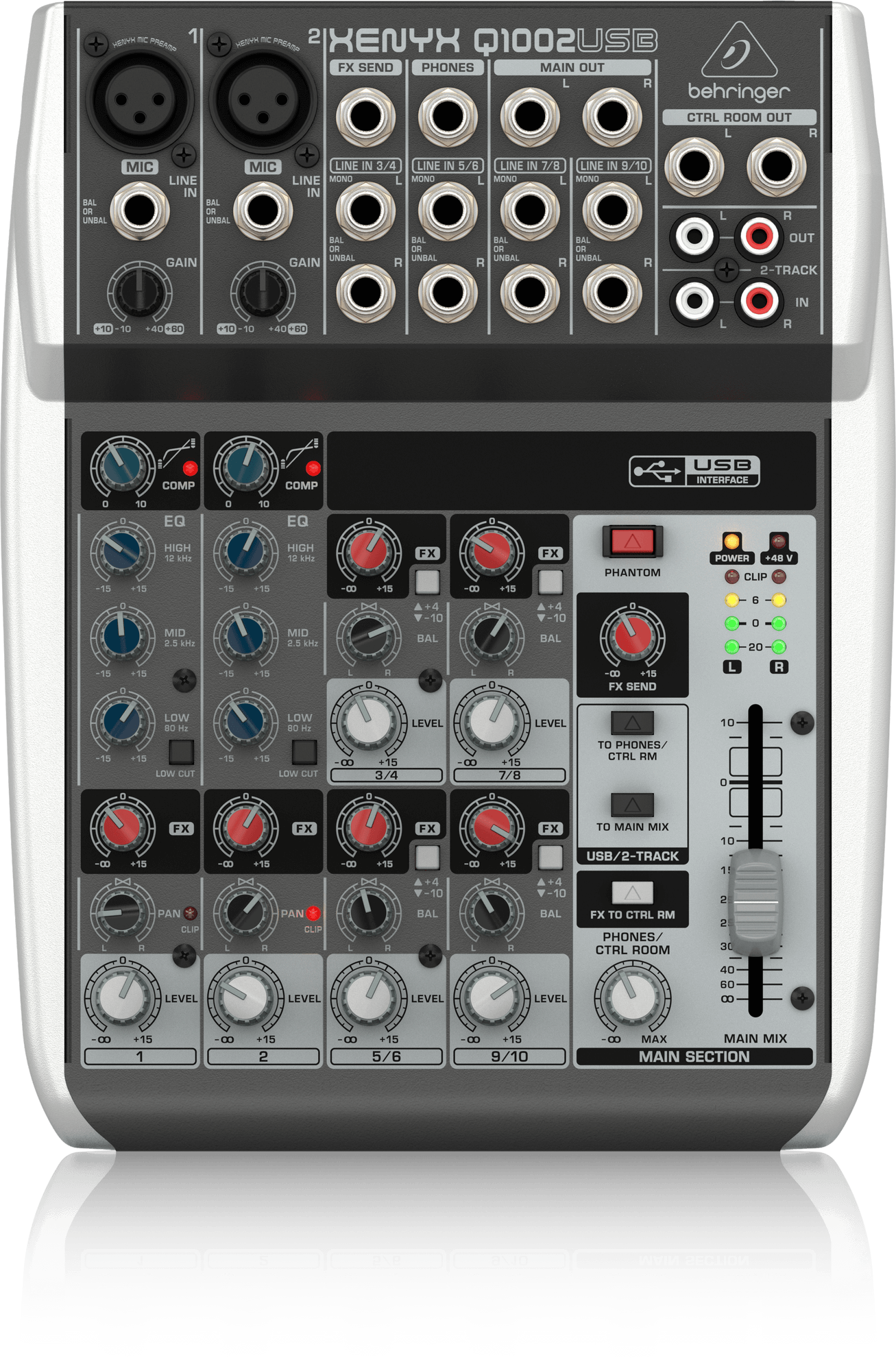 Микшер аналоговый Behringer XENYX Q1002USB
