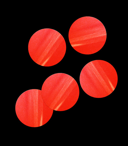 Конфетти бумажное Круги красные