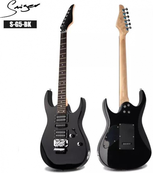 Электрогитара Smiger S-G5-BK Floyd Rose Superstrat