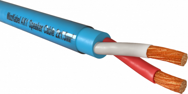 Акустический кабель - MUZKABEL AK 1, 2 х 1.5 мм², Бирюзовый