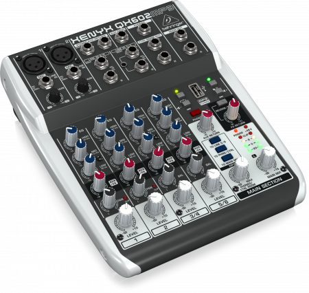 Микшер аналоговый Behringer XENYX QX602MP3