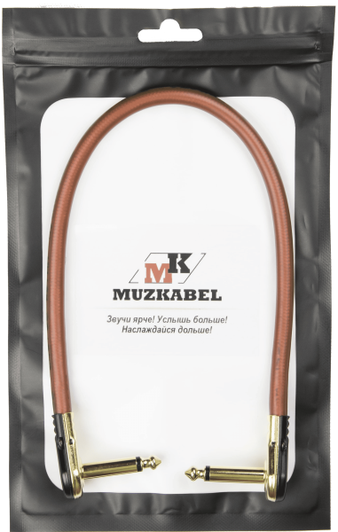 Патч-кабель MUZKABEL JZMK5BP - 0.1 метра, JACK - JACK