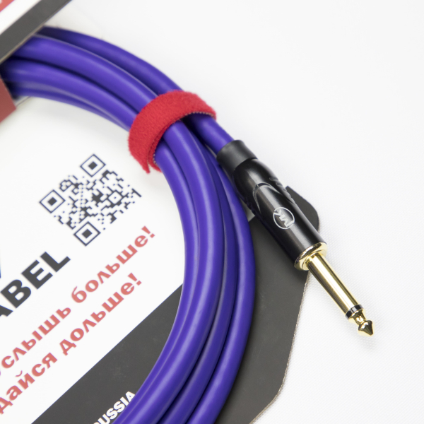 Гитарный кабель MUZKABEL JJFMK1V(RX) - 15 метров, JACK - JACK (Отсечка)