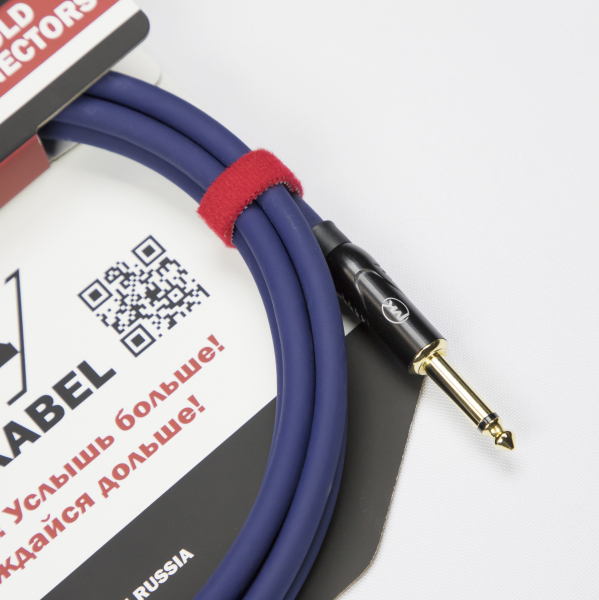 Гитарный кабель MUZKABEL JJFMK1S(RX) - 15 метров, JACK - JACK (Отсечка)