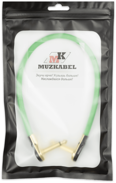 Патч-кабель MUZKABEL GNJIK2SP - 0.2 метра, JACK - JACK