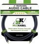 Аудио кабель MUZKABEL RRFMK1B - 1 метр, RCA – RCA