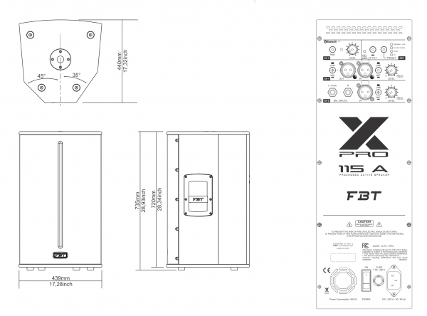 Акустическая система Активная FBT X-PRO 115A