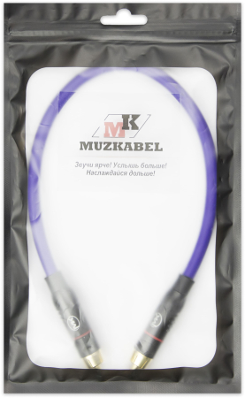 Патч-кабель MUZKABEL RSFIK4VP - 0.15 метра, RCA – RCA (Красное кольцо)