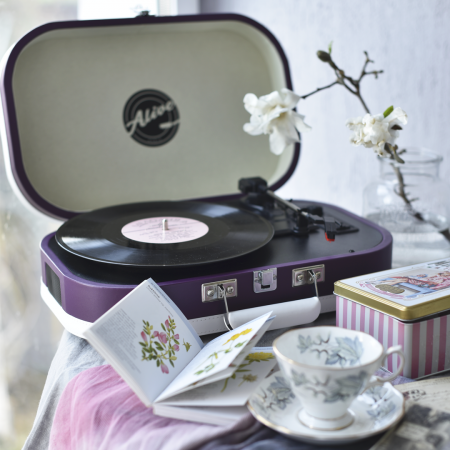 Виниловый проигрыватель Alive Audio VINTAGE VNT-02-BN Blueberry Nights