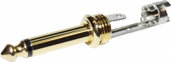 Разъем Jack (mono) MUZKABEL MJ-2G YE