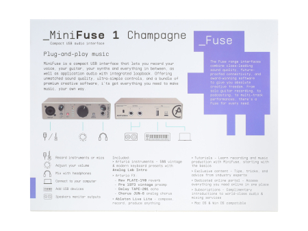 Звуковая карта Arturia MiniFuse 1 Champagne