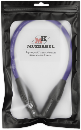 Патч-кабель MUZKABEL XXFMK1VP - 0.3 метра, XLR - XLR