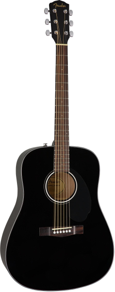 Акустическая гитара FENDER CD-60S BLACK WN