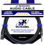 Микрофонный кабель MUZKABEL FGNIK4B - 1,5 метра, JACK (моно) - XLR (мама)