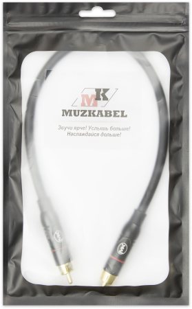 Патч-кабель MUZKABEL RSCMK3P - 0.2 метра, RCA – RCA (Красное кольцо)