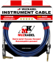 Гитарный кабель MUZKABEL JZMK5N(R) - 2 метра, JACK - JACK (Угловой)