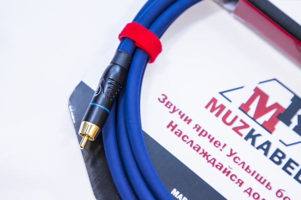 Аудио кабель MUZKABEL RRFMK1S - 1 метр, RCA – RCA