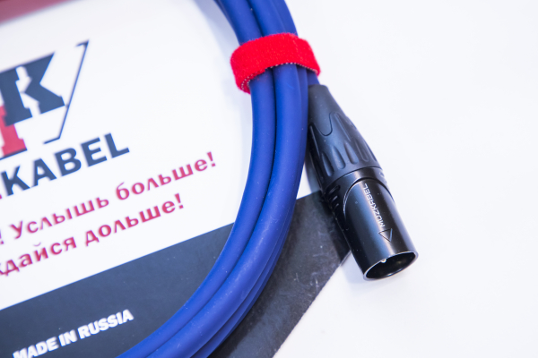 Аудио кабель MUZKABEL BXFMK1S - 1 метр, XLR (папа) - JACK (стерео)