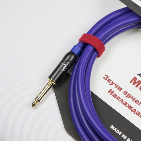 Гитарный кабель MUZKABEL JFNIK4V(RX) - 15 метров, JACK - JACK (Отсечка)