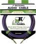 Аудио кабель MUZKABEL BZMK5S - 1 метр, JACK (стерео) - JACK (стерео)