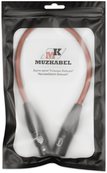 Патч-кабель MUZKABEL XXSMK5BP - 0.15 метра, XLR - XLR