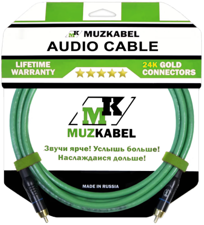 Аудио кабель MUZKABEL SRCIK2 - 5 метров, RCA - RCA