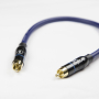 Патч-кабель MUZKABEL RSFIK4SP - 0.1 метра, RCA – RCA (Синее кольцо)