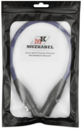 Патч-кабель MUZKABEL XXSMK5SP - 0.1 метра, XLR - XLR