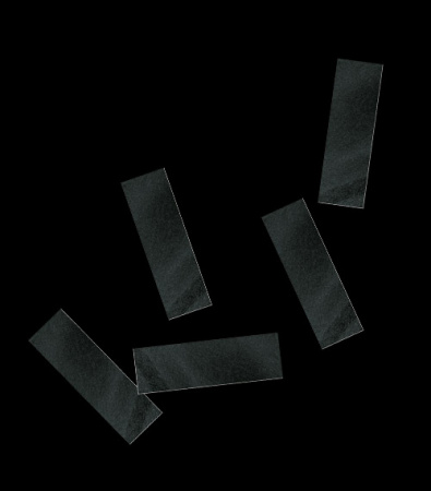 Конфетти бумажное 17х55 мм Черное