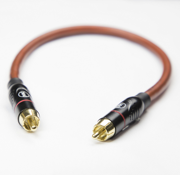 Патч-кабель MUZKABEL RCXMK5BP - 0.15 метра, RCA – RCA (Красное кольцо)