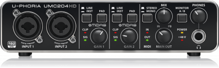 Звуковая карта Behringer UMC204HD