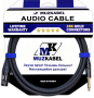 Микрофонный кабель MUZKABEL XJFMK1B - 2 метра, JACK (моно) - XLR (мама)