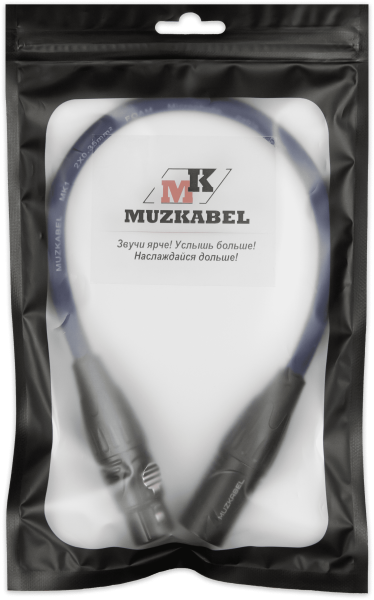 Патч-кабель MUZKABEL XXFMK1SP - 0.2 метра, XLR - XLR
