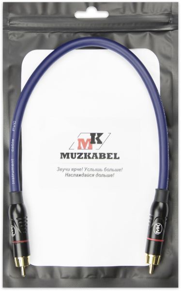 Патч-кабель MUZKABEL RSFIK4SP - 0.15 метра, RCA – RCA (Красное кольцо)