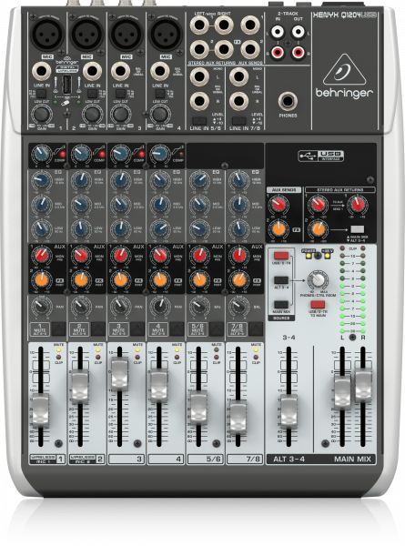 Микшер аналоговый Behringer XENYX Q1204USB