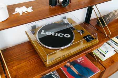 Виниловый проигрыватель Lenco LS-55 Walnut
