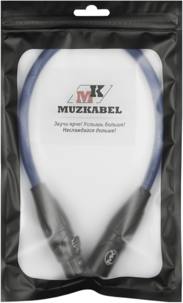 Патч-кабель MUZKABEL XXSMK5NP - 0.15 метра, XLR - XLR